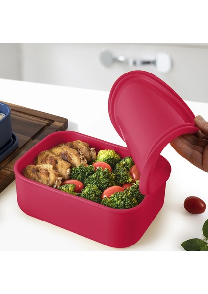 300ML 300ML 700ML 1300ML Silikon Öğle Yemeği Kutusu Silikon Gıda Kapları Yeniden Kullanılabilir Artık Kaplar Silikon Meyve Aperatif Bento Kutuları (Yurt Dışından)