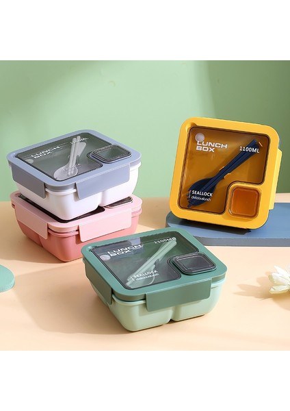 850ML - Yeşil Taşınabilir Öğle Yemeği Kutusu Öğle Yemeği Çantaları Çocuklar Için Okul Ofis Bento Kutusu Sofra Termal Çanta Komple Kit Mikrodalga Isıtma (Yurt Dışından) indirimleri