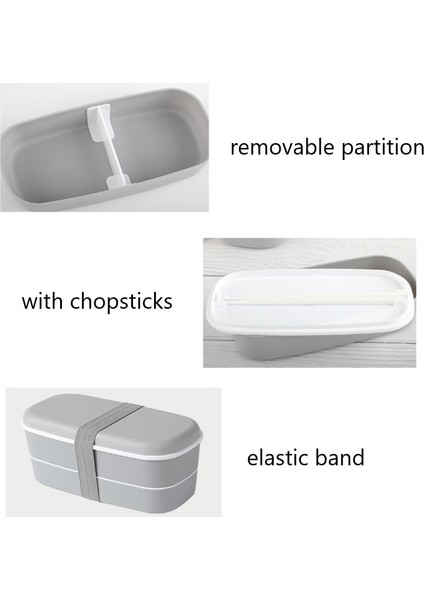 Pembe 2 Plastik Çift Katmanlı Bento Kutusu Mühürlü Sızdırmaz Gıda Saklama Kabı Mikrodalgada Taşınabilir Piknik Okul Ofis Öğle Yemeği Kutusu (Yurt Dışından) fiyatları