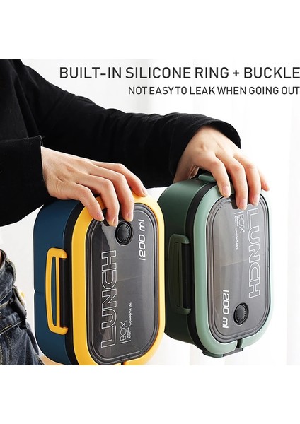 Çocuk-01 Öğle Yemeği Kutusu 2 Katmanlar Izgaralar Öğrenci Ofis Çalışanı Mikrodalga Hermetik Bento Kutusu Açık Piknik Meyve Gıda Kabı Çatal Kaşık ile (Yurt Dışından) indirimleri