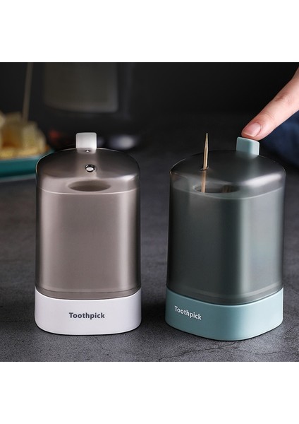 06 Basit Kürdan Kutusu Kürdan Dağıtıcı Mutfak Itme Otomatik Çıkarma Kürdan Kavanoz Tutucu Ev Uygun Hediye Ev Gadget (Yurt Dışından) fırsatları