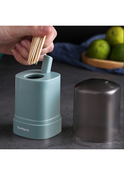 06 Basit Kürdan Kutusu Kürdan Dağıtıcı Mutfak Itme Otomatik Çıkarma Kürdan Kavanoz Tutucu Ev Uygun Hediye Ev Gadget (Yurt Dışından) indirimleri