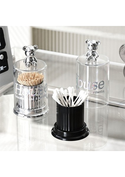 Cam Ayı Siyah Sevimli Ayı Kürdan Tutucu Dekor Ev Restoran Kürdan Dağıtıcı Çok Amaçlı Pamuklu Çubukla Konteyner Masa Aksesuarları (Yurt Dışından) indirimleri