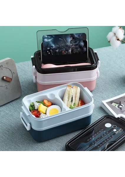 B-Mavi-Hiçbir Kase Bölmeli Bento Öğle Yemeği Kutusu Paslanmaz Çelik Plastik Gıda Konteyner Taşıyıcı Kadın Erkek Okul Çocuklar Için Termal Öğle Yemeği Kutusu (Yurt Dışından) indirimleri