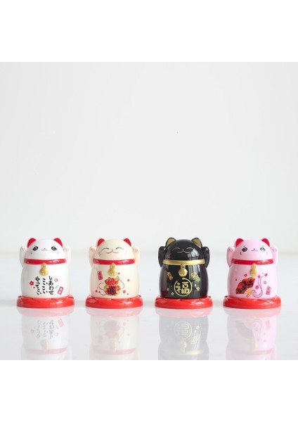 Stil 2 1 Adet Plastik Kürdan Kutusu Japon Karikatür Şanslı Kedi Kırmızı Siyah Kürdan Tutucu Yaratıcılık Ev Restoran Depolama Dekorasyon (Yurt Dışından)