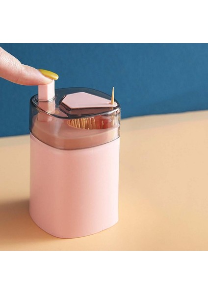 Açık Gri Kürdan Tutucu Masa Üstü Organiser Diş Temizleme Araçları Kürdan Kutusu Yaratıcı Kürdan Saklama Kutusu Basın Kürdan Dağıtıcı (Yurt Dışından) modelleri