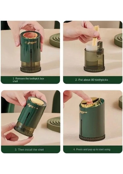 09 Kürdan Kutusu Lüks Zarif Yaratıcı Ev Kürdan Kutusu Otomatik Kürdan Kutusu Ev Oturma Odası Toz Geçirmez (Yurt Dışından) fırsatları