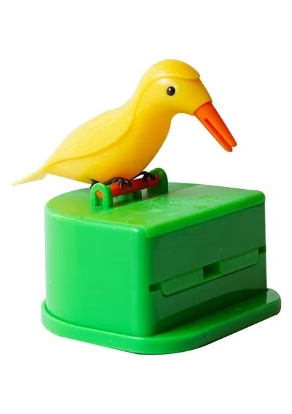 Sku-2 Sevimli Sinek Kuşu Kürdan Dağıtıcı Gag Hediye Diş Temizleme Otomatik Kuş Kürdan Dağıtıcı Kutusu Masa Dekorasyon (Yurt Dışından)