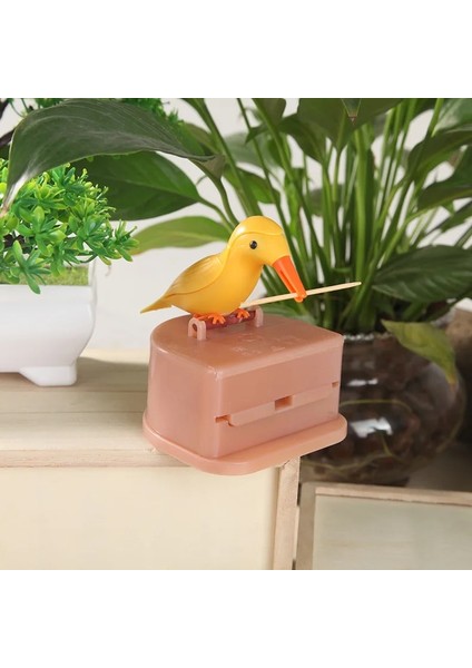 Sku-2 Sevimli Sinek Kuşu Kürdan Dağıtıcı Gag Hediye Diş Temizleme Otomatik Kuş Kürdan Dağıtıcı Kutusu Masa Dekorasyon (Yurt Dışından) fırsatları