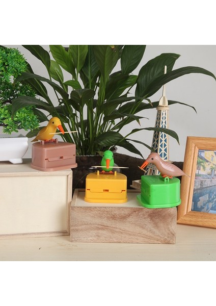 Sku-2 Sevimli Sinek Kuşu Kürdan Dağıtıcı Gag Hediye Diş Temizleme Otomatik Kuş Kürdan Dağıtıcı Kutusu Masa Dekorasyon (Yurt Dışından) indirimleri