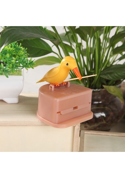 Pembe Yeşil Kuş Sevimli Kuş Şekli Kürdan Tutucu Konteyner Otomatik Kürdan Dağıtıcı Kürdan Saklama Kutusu Masa Kürdan Kutusu Ev Dekor (Yurt Dışından) fiyatları