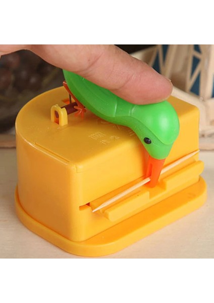 Pembe Yeşil Kuş Sevimli Kuş Şekli Kürdan Tutucu Konteyner Otomatik Kürdan Dağıtıcı Kürdan Saklama Kutusu Masa Kürdan Kutusu Ev Dekor (Yurt Dışından) indirimleri