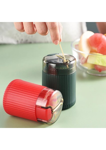 Açık Yeşil Basit Kürdan Kutusu Kürdan Dağıtıcı Ceative Itme Otomatik Çıkarma Kürdan Kavanoz Tutucu Ev Uygun Hediye Ev Gadget (Yurt Dışından)
