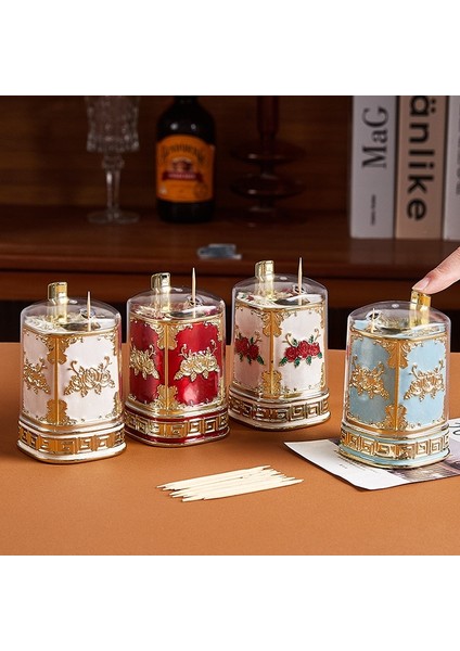 Altın Siyah Yüksek Dereceli Avrupa Vintage Kürdan Kutusu, Üst Düzey Ev Dekorasyonuna Basarak Kürdan Kutusunu Otomatik Olarak Çıkarır (Yurt Dışından) fiyatları