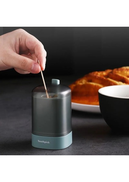 Gri Basın Kürdan Tüpü Ev Yaratıcı Otomatik Kürdan Kutusu Basit Oturma Odası Restoran Saklama Kutusu Ev Oturma Odası Yemek (Yurt Dışından)