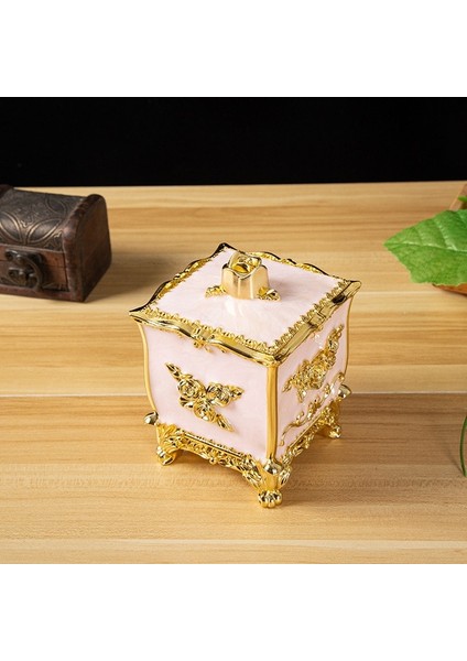 06 Pamuklu Çubukla Saklama Kutusu Kapaklı Çubukla Tutucu Pamuk Topları Kavanoz Pamuklu Çubukla Dağıtıcı Kutusu Kozmetik Organizatörler (Yurt Dışından)