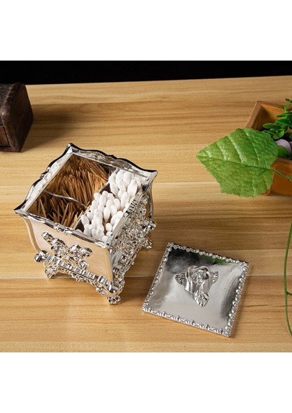 06 Pamuklu Çubukla Saklama Kutusu Kapaklı Çubukla Tutucu Pamuk Topları Kavanoz Pamuklu Çubukla Dağıtıcı Kutusu Kozmetik Organizatörler (Yurt Dışından) indirimleri