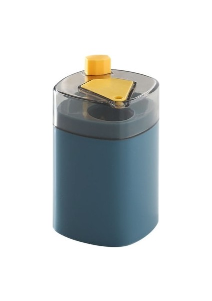 Koyu Mavi Taşınabilir Kürdan Kutusu Yaratıcı Basın Otomatik Oturum Açma Ev Işık Lüks Yaratıcı Kürdan Toz Geçirmez Saklama Kutusu (Yurt Dışından)