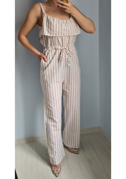 Yaka Detaylı Bel Bağlamalı Tulum fırsatları