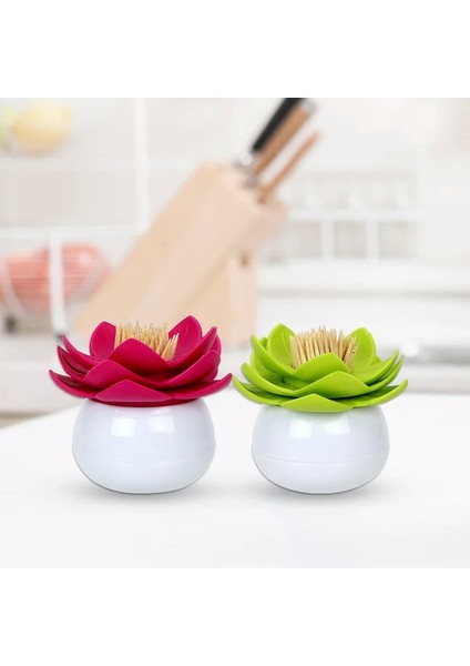 Pembe 1 Adet Lotus Pamuklu Çubuk Kutusu Lotus Pamuklu Çubuk Tutucu Taban Odası Süslemeleri/lotus Kürdan Tutucu Kürdan Kutusu (Yurt Dışından)