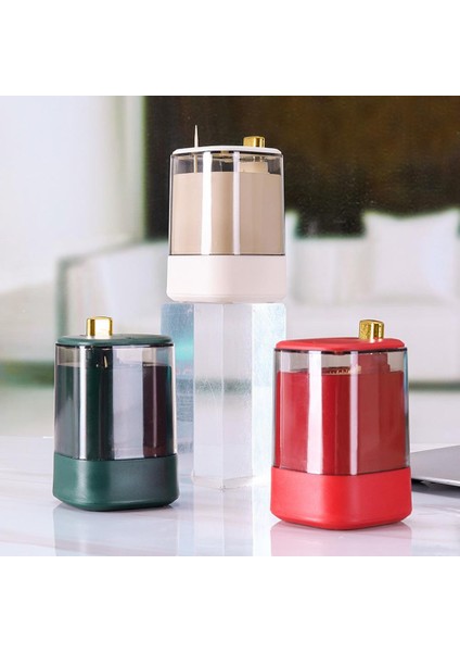 Kırmızı Basma Otomatik Kürdan Kutusu Mühürlü Büyük Kapasiteli Toz Geçirmez Pres Tipi Kürdan Dispenseri Ev Aksesuarları Для Зубочисток (Yurt Dışından) indirimleri