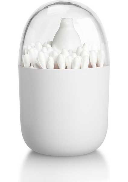 Kar Ayısı Yerden Tasarruf Kürdan Tutucu Toz Geçirmez Plastik Pamuklu Çubukla Kutusu Ev Depolama Yaratıcı Saklama Kutusu Şeffaf ve Görünür 60G (Yurt Dışından) modelleri