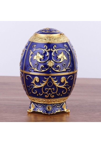 F 10*7.5 cm Söğüt Avrupa Tarzı Otomatik Kürdan Kutusu Moda Yumurta Metal Vintage Kürdan Tutucu Kürdan Dağıtıcı Kutuları (Yurt Dışından)