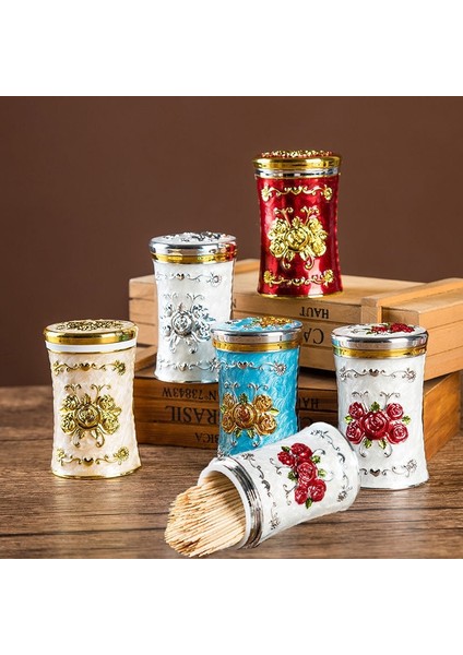 B Avrupa Retro Kürdan Kutusu Plastik Lüks Kürdan Organizatör Kutusu Dağıtıcı (Yurt Dışından)
