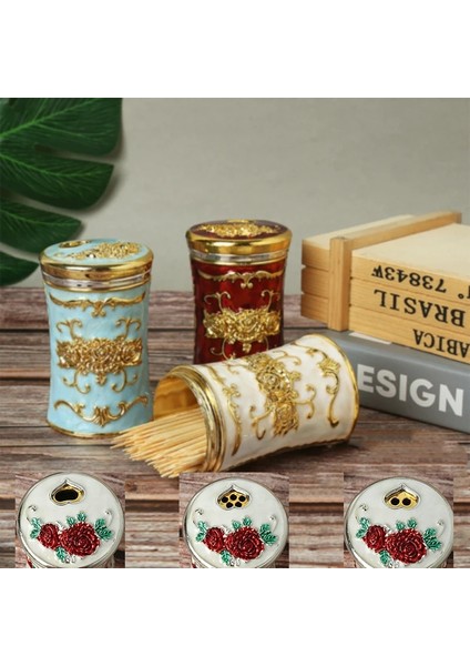 B Avrupa Retro Kürdan Kutusu Plastik Lüks Kürdan Organizatör Kutusu Dağıtıcı (Yurt Dışından)