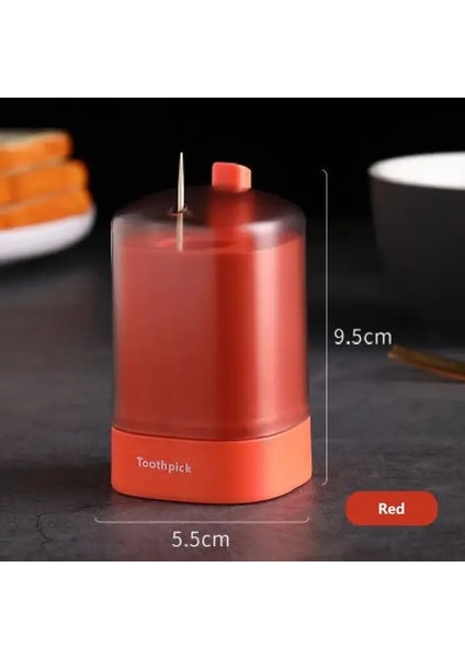 B 02 Otomatik Kürdan Tutucu Konteyner Ev Masa Kürdan Saklama Kutusu Kürdan Dağıtıcı Otomatik Pop-Up Kürdan Tutucu (Yurt Dışından)