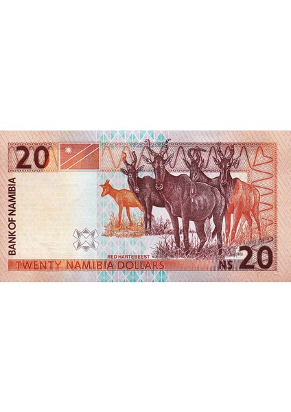 Namibia 20 Dollars 2002, Unc, P-6 Unc Çil Banknot fiyatları
