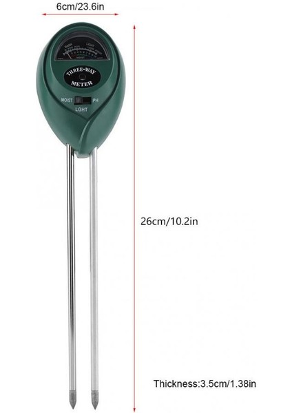 In 1 Nem Sensörü Ölçer Toprak Su Monitörü Hidrometre Tarım Çiçekler Bahçe Ph Ölçme Aracı (Yurt Dışından) fırsatları