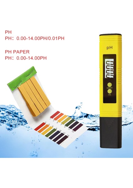 Su Kalitesi Monitör Test Cihazı 2 Adet Ph Test Cihazı + Tds ve Ec Metre/tds-3 Metre/ph Kağıt Test Cihazı Ölçer Havuz Içme Suyu LCD Ekran (Yurt Dışından) fırsatları