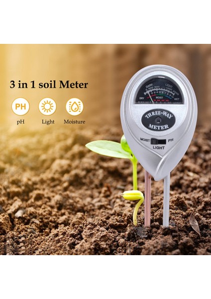 3 In1 Ph Test Cihazı Su Nem Işık Testi Asitlik Nem Güneş Işığı Ölçer Bahçe Çiçek Nemli Test Cihazları Enstrüman Aracı (Yurt Dışından) fiyatları