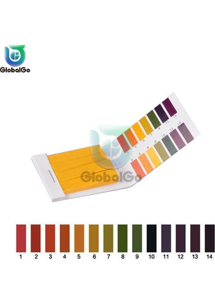80 Şeritler 1-14 Ph Ölçer Göstergesi Kağıt Test Kağıdı Test Cihazı Idrar Sağlık Kağıdı Su Kirlenme Kiti (Yurt Dışından)