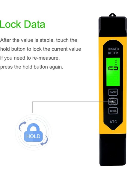 Yeni 3 In 1 Çok Fonksiyonlu Dijital Tds Ec Metre Sıcaklık Atc Test Cihazı Kalem Iletkenlik Su Ölçüm Analizörü Arkadan Aydınlatmalı (Yurt Dışından) fırsatları