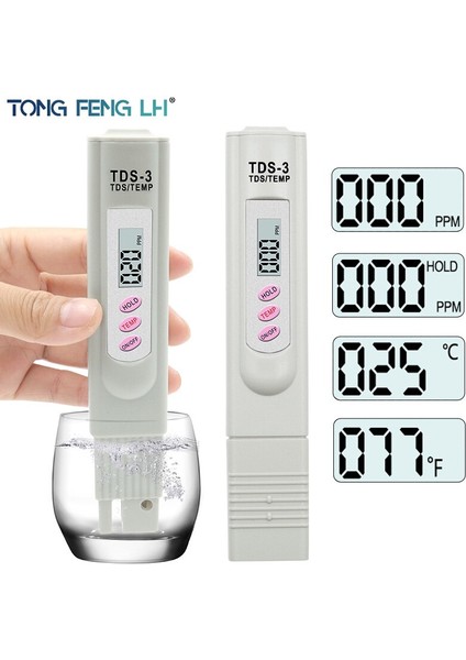 Taşınabilir Dijital LCD Tds Metre Kalem Yüksek Hassasiyetli Asitlik Ölçer Tds Izleme Cihazı Su Kalitesi Test Ekipmanı (Yurt Dışından) fiyatları