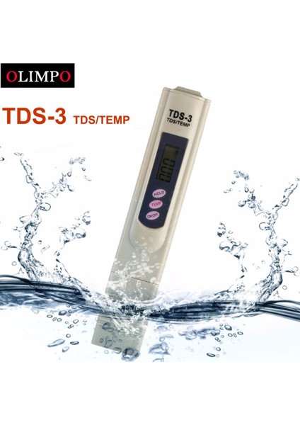 Kalem Tds Metre Dijital Su Test Cihazı Su Kalitesi Ölçüm Ekipmanları Tds-3 Su Saflığı Test Cihazı Aracı Ph (Yurt Dışından) fiyatları