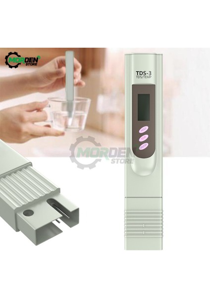 3 In 1 Tds Ec Metre Sıcaklık Test Cihazı Kalem Iletkenlik Su Kalitesi Saflık Ölçüm Aracı Tds/ec/temp Test Cihazı (Yurt Dışından) fırsatları