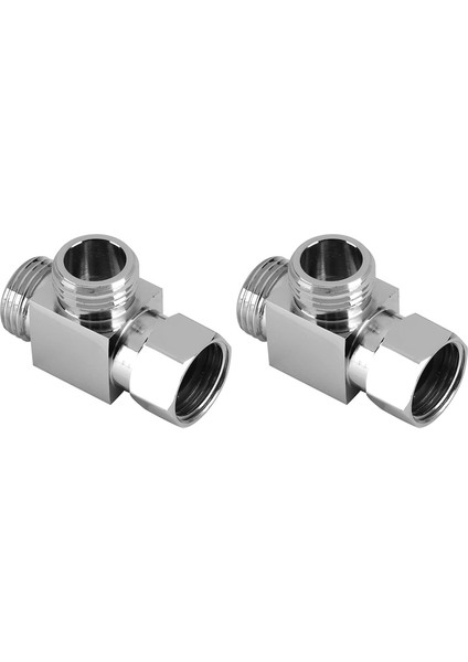 Jınmy 2x Pirinç 3 Yollu Su Yönlendirici Adaptörü Hızlı Kurulum Banyo Duş Bide Açısı Yedek Vana Konnektörü (Yurt Dışından) fiyatları