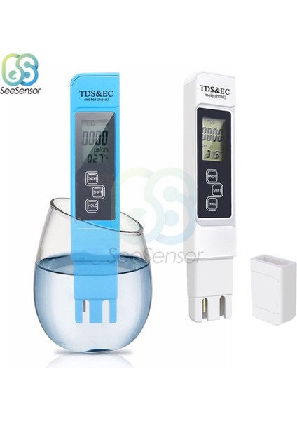 Tds Ec Metre Sıcaklık Test Cihazı Kalem Tds & Ec Test Cihazı 0-9990PPM 3 In1 Fonksiyonlu Iletkenlik Su Kalitesi Ölçüm Aracı (Yurt Dışından) fiyatları