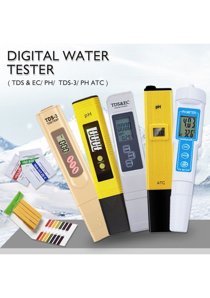 Profesyonel Ph Ölçer Su Kalitesi Test Cihazı Tds/ph/ec Test Cihazı Sıcaklık Test Cihazı Kalem Iletkenlik Su Kalitesi Ölçüm Aracı (Yurt Dışından) modelleri