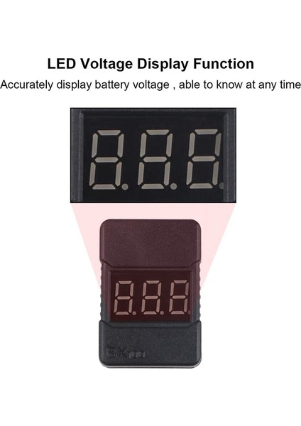 Adet Lipo Checker Alçak Gerilim Sesli Alarm 100DB Rc Lipo Ömrü Limn Li-Ion Için LED Ekran ile (Yurt Dışından)