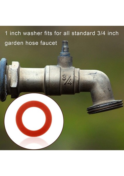 Silikon Conta Bağlantı ELEMANLARI-100 * Bahçe Hortumu Pulları-Kırmızı (Yurt Dışından) fiyatları
