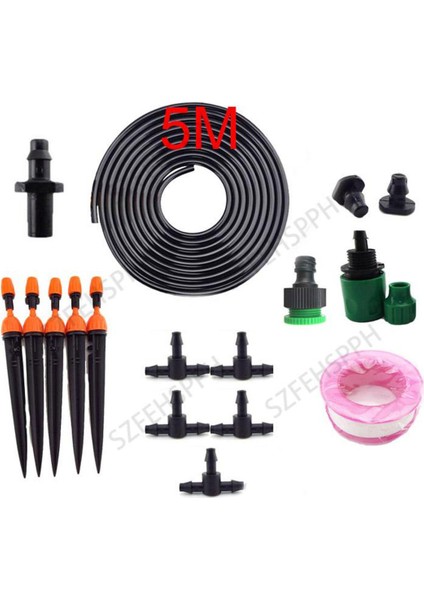 M Sulama Sistemi Otomatik Damla Sulama Boru Bağlantıları 4/7mm Su Yağmurlama Bitki Çiçekler Bahçe Aletleri Soğutma F (Yurt Dışından)
