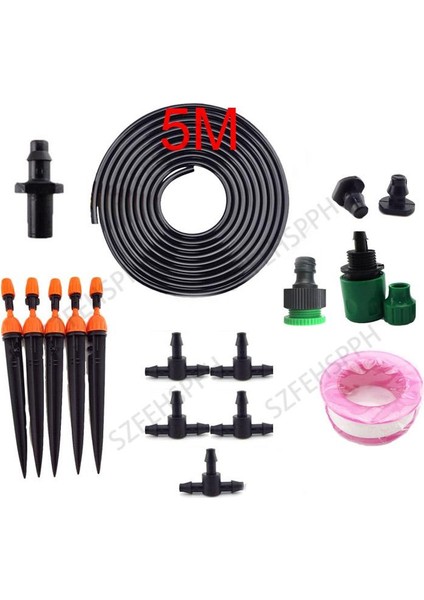 M Sulama Sistemi Otomatik Damla Sulama Boru Bağlantıları 4/7mm Su Yağmurlama Bitki Çiçekler Bahçe Aletleri Soğutma F (Yurt Dışından)