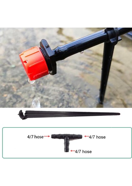 M Sulama Sistemi Otomatik Damla Sulama Boru Bağlantıları 4/7mm Su Yağmurlama Bitki Çiçekler Bahçe Aletleri Soğutma F (Yurt Dışından)