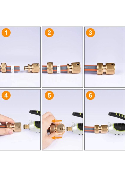 Hortum Ucu Hızlı Bağlantı Bağlantısı-2*1/2 Inç ve 3/4 Inç Ikisi Bir Arada Hortum Konnektörleri 2*1/2 Inç Hortum Borusu Hızlı Konnektörleri-… (Yurt Dışından)