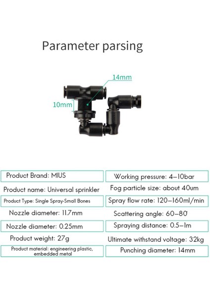 Nozullar-2 * Püskürtme Nozulları-Siyah (Yurt Dışından)
