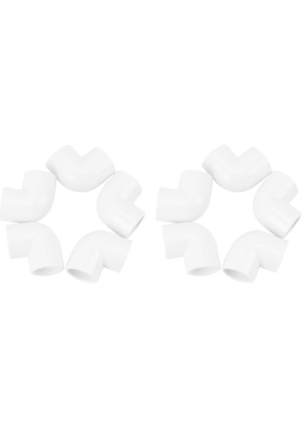 10 Parça 20MM Dia 90 Açı Derece Dirsek Pvc Boru Bağlantı Parçaları Adaptör Konnektörü Beyaz (Yurt Dışından) indirimleri